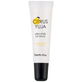FARM STAY Citrus Yuja Vitalizing Lip Balm Вітамінізований бальзам для губ, 10 г, image 