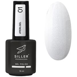SILLER Bottle Gel Perl №001 Гель з пензликом, 15 мл, Об'єм: 15 мл, Колір: №001, image 