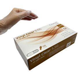 CEROS Рукавички вінілові CLEAR (M) - 100 шт/уп (5.5 г), image 