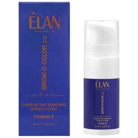 ELAN Brow D-Color 2.0 Експерт-система видалення фарби з брів Емульсія №2, 10 мл, image 