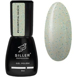 SILLER Base Potal База з поталлю №10, 8 мл, Відтінок: №10, Об'єм: 8 мл, image 