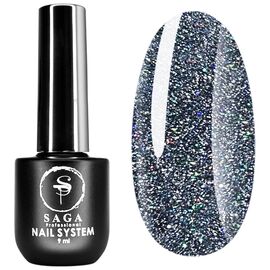 SAGA Світловідбиваючий гель лак Fiery Gel №38, 9 мл, № гель лаку: 038, Об'єм: 9 мл, image 