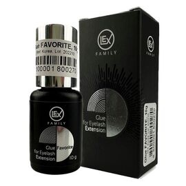 LEX FAMILY Клей для нарощування вій "Favorite" (0,5 сек), 10 ml, Об'єм: 10 мл, image 