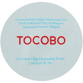 TOCOBO Coconut Clay Cleansing Foam Очищаюча пінка з глиною, 2 мл, Об'єм: 2 мл, image 