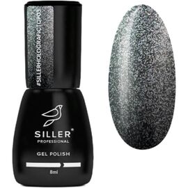 SILLER No Wipe Top Shine Holografic №3 Топ без ЛШ з голографічним блиском, 8 мл, Відтінок: №3, Об'єм: 8 мл, image 