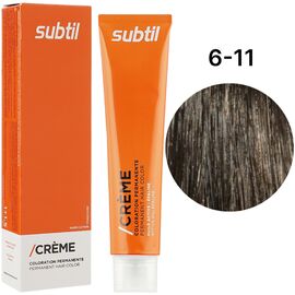 SUBTIL Creme Стійка крем-фарба для волосся 6-11 Темний блондин інтенсивний попелястий, 60 мл, image 