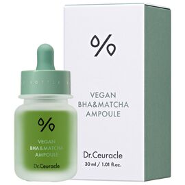 Dr.Ceuracle Vegan BHA and Matcha Ampoule Веганська ампульна сироватка з саліциловою кислотою та чаєм матча, 30 мл, image 