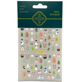 S. P. Новорічний слайдер-дизайн для нігтів 5D М-1642, №: 1642, image 