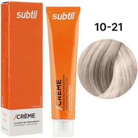 SUBTIL Creme Стійка крем-фарба для волосся 10-21 Екстрасвітлий блондин ірисово-попелястий, 60 мл, image 