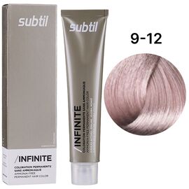 SUBTIL Infinite Стійка безаміачна крем-фарба для волосся 9-12 Дуже світлий блондин попелясто-перламутровий, 60 мл, Об'єм: 60 мл, Відтінок: 9/12, image 
