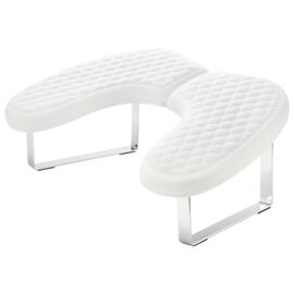 S.P. Підлокітник для манікюру на металевих ніжках WHITE, image 