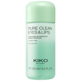 KIKO New Pure Clean Eyes&Lips Двофазний засіб для зняття макіяжу з очей і губ, 125 мл, image 