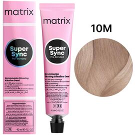 MATRIX Super Sync Pre-Bonded 10M Тонер на лужній основі без аміаку, дуже-дуже світлий блондин мокка, 90 мл, Об'єм: 90 мл, Відтінок: 10M, image 