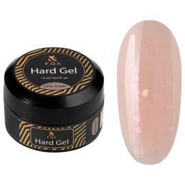 F.O.X Hard Gel Glitz Nude Жорсткий гель рідкої консистенції для моделювання та зміцнення, 15 мл, Об'єм: 15 мл, Колір: Nude, image 