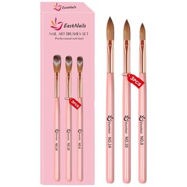 S.P. Набір пензлів рожева ручка (3 шт: 8 мм, 10 мм, 14 мм), image 