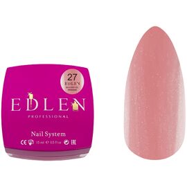 EDLEN Builder Gel №27 Princess Гель для нарощування, 15 мл, Об'єм: 15 мл, Колір: №27, image 