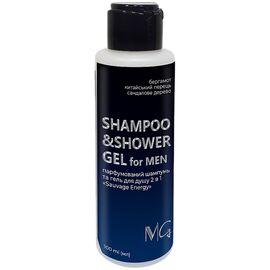 MG Гель та шампунь чоловічий парфумований для душу 2в1 "Sauvage Energy", 100 мл, image 