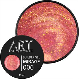 ART Builder Mirage Gel №006 Гель моделюючий, 15 мл, Об'єм: 15 мл, Колір: №006, image 