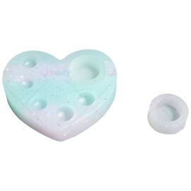 Палетка 2 в 1 для ламінування LIBeauty Серце, блакитний градієнт, Колір: Блакитний, image 