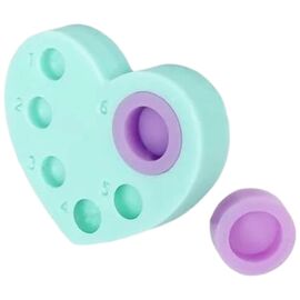 Палетка 2 в 1 для ламінування LIBeauty Серце, бірюзово-фіолетова, Колір: Бірюзово-фіолетова, image 