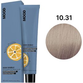MOOD Demi Double 10.31 Безаміачна мультифункціональна фарба для волосся, 100 мл, Об'єм: 100 мл, Відтінок: 10/31, image 