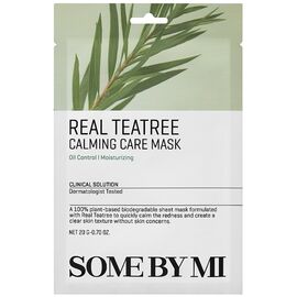 Some By Mi Real Teatree Calming Care Mask Тканинна маска для обличчя з чайним деревом, 20 г, image 