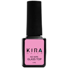 KIRA NAILS No Wipe Glass Top Coat Топ без ЛШ, 6 мл, Об'єм: 6 мл, image 