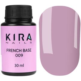 KIRA NAILS French Base 009 (пильно рожевий), 30 мл, Відтінок: 009, Об'єм: 30 мл, image 