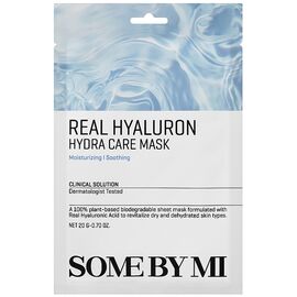 Some By Mi Real Hyaluron Hydra Care Mask Маска тканинна зволожуюча з гіалуроновою кислотою для обличчя, 20 г, image 