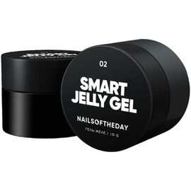 NAILSOFTHEDAY Smart Jelly Gel 02 Білий будівельний гель-желе, 15 г, image 