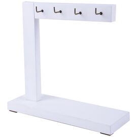 TOTAL BEAUTY Підставка для тіпс на 8 прямих гачків (біла), image 