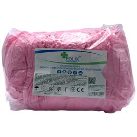 Polix PRO&MED Бахіли медичного призначення 3 г 40х14 см 13 мкм (100 шт/пач) з поліетилену Колір: рожевий, Розмір: 40х14 см, Кількість: 100 шт, Колір: Рожевий, image 