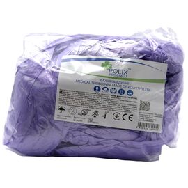 Polix PRO&MED Бахіли медичного призначення 3 г 40х14 см 13 мкм (100 шт/пач) з поліетилену Колір: фіолетовий, Розмір: 40х14 см, Кількість: 100 шт, Колір: Фіолетовий, image 