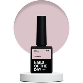 NAILSOFTHEDAY Cover Base 07 New Formula Камуфлююча база кольору латте, 10 мл, Відтінок: 07, Об'єм: 10 мл, image 