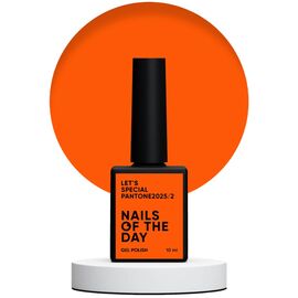NAILSOFTHEDAY Let's Special Pantone2025/2 Гель-лак яскравий неоновий помаранчевий, 10 мл, Відтінок: 002, Об'єм: 10 мл, image 