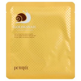 PETITFEE Gold & Snail Mask Pack Гідрогелева маска для обличчя з золотом і равликом, 1 шт, image 
