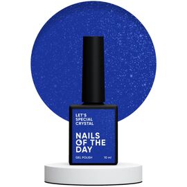 NAILSOFTHEDAY Let's Special Crystal Гель-лак глибокий синій із дрібним шимером, 10 мл, Відтінок: Crystal, Об'єм: 10 мл, image 