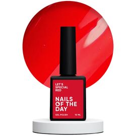 NAILSOFTHEDAY Let's Special Red Гель-лак червоний, 10 мл, Відтінок: Red, Об'єм: 10 мл, image 