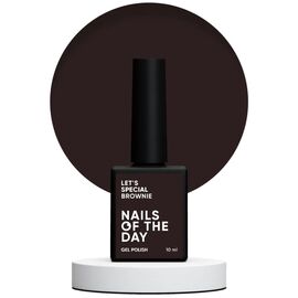 NAILSOFTHEDAY Let's Special Brownie Гель-лак холодно-коричневий, 10 мл, Відтінок: Brownie, Об'єм: 10 мл, image 