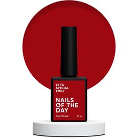 NAILSOFTHEDAY Let's Special Emily Гель-лак глибокий червоний, 10 мл, Відтінок: Emily, Об'єм: 10 мл, image 