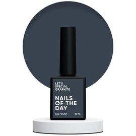 NAILSOFTHEDAY Let's Special Graphite Гель-лак графітовий, 10 мл, Відтінок: Graphite, Об'єм: 10 мл, image 