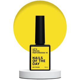 NAILSOFTHEDAY Let's Special Pantone2025/10 Гель-лак сонячний жовтий, 10 мл, Відтінок: 010, Об'єм: 10 мл, image 