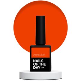 NAILSOFTHEDAY Let's Special Candy Гель-лак яскраво-насичений кораловий, 10 мл, Відтінок: Candy, Об'єм: 10 мл, image 