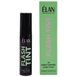 ELAN Flash Tint Система прямого фарбування брів 15 Sweet Caramel, 10 мл, Об'єм: 10 мл, Колір: 15 Sweet Caramel, image 