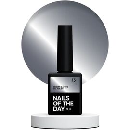 NAILSOFTHEDAY Korean Cat Eye 13 Гель-лак котяче око темно-сірий, 10 мл, № гель лаку: 013, Об'єм: 10 мл, image 