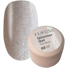 LUKUM Glimmer Gel Зміцнюючий гель №02, 30 мл, Об'єм: 30 мл, Колір: 02, image 