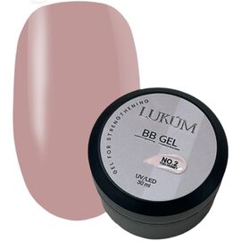 LUKUM BB Gel Твердий рідкий гель для швидкої техніки укріплення №02 Honey, 30 мл, Об'єм: 30 мл, Колір: 02, image 