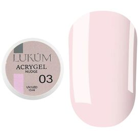 LUKUM Acryl Gel Nudge Glint №03 Рідкий акригель, 15 мл, Об'єм: 15 мл, Колір: 03, image 
