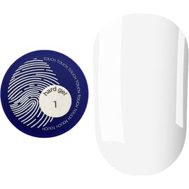 TOUCH Hard Gel 01 Моделюючий гель, 15 мл, Об'єм: 15 мл, Колір: 01, image 