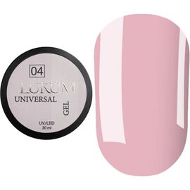 LUKUM Universal Gel Універсальний твердий гель №04 Elegance, 30 мл, Об'єм: 30 мл, Колір: 04, image 